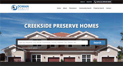 Desktop Screenshot of creeksidepreservehomes.com